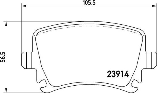 Brembo P 85 095X - Brake Pad Set, disc brake autospares.lv