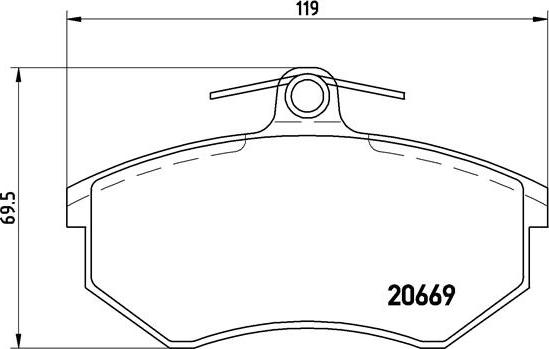 Brembo P 85 092 - Brake Pad Set, disc brake autospares.lv