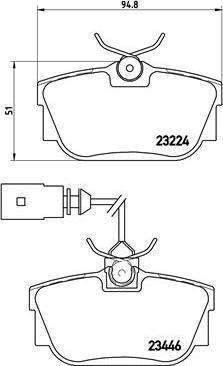 Brembo P 85 046 - Brake Pad Set, disc brake autospares.lv