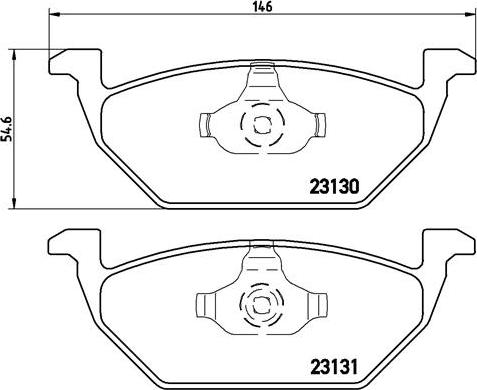 Brembo P 85 041X - Brake Pad Set, disc brake autospares.lv