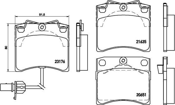 Brembo P 85 048 - Brake Pad Set, disc brake autospares.lv