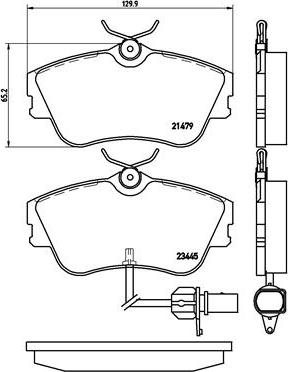 Brembo P 85 050 - Brake Pad Set, disc brake autospares.lv