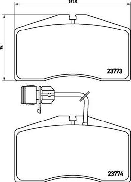 Brembo P 85 053 - Brake Pad Set, disc brake autospares.lv