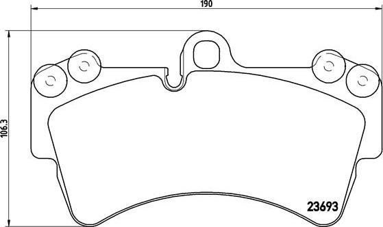 Brembo P 85 065 - Brake Pad Set, disc brake autospares.lv