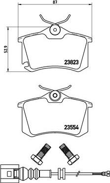 Brembo P 85 066 - Brake Pad Set, disc brake autospares.lv