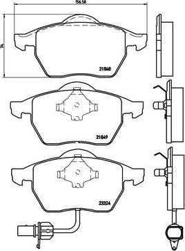 Brembo P 85 060 - Brake Pad Set, disc brake autospares.lv