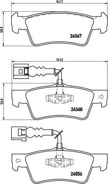 Brembo P 85 068 - Brake Pad Set, disc brake autospares.lv