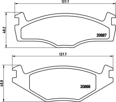 Brembo P 85 005 - Brake Pad Set, disc brake autospares.lv