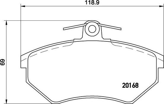 Brembo P 85 011 - Brake Pad Set, disc brake autospares.lv