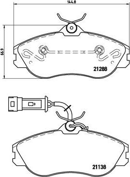 Brembo P 85 018 - Brake Pad Set, disc brake autospares.lv