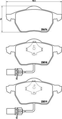 Brembo P 85 085X - Brake Pad Set, disc brake autospares.lv