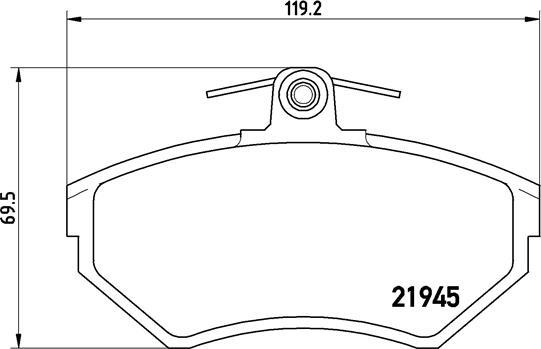 Brembo P 85 032 - Brake Pad Set, disc brake autospares.lv