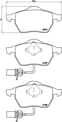 Brembo P 85 037 - Brake Pad Set, disc brake autospares.lv