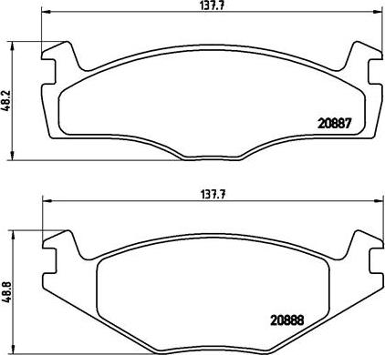 Brembo P 85 024 - Brake Pad Set, disc brake autospares.lv