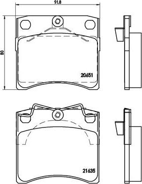 Brembo P 85 027 - Brake Pad Set, disc brake autospares.lv