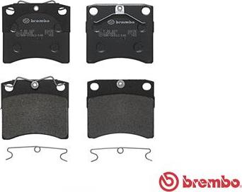 Brembo P 85 027 - Brake Pad Set, disc brake autospares.lv