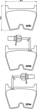 Brembo P 85 078 - Brake Pad Set, disc brake autospares.lv