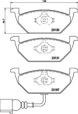 Brembo P 85 072 - Brake Pad Set, disc brake autospares.lv