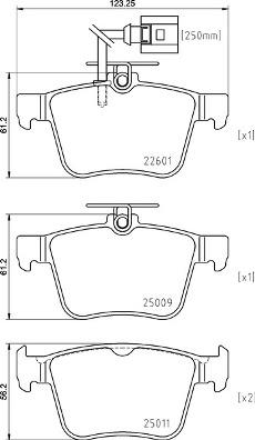 Brembo P 85 162 - Brake Pad Set, disc brake autospares.lv