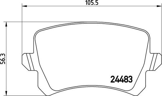 Brembo P 85 109 - Brake Pad Set, disc brake autospares.lv