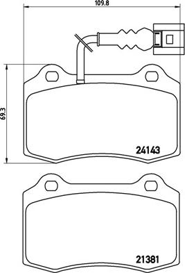 Brembo P 85 104 - Brake Pad Set, disc brake autospares.lv