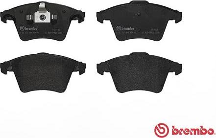 Brembo P 85 107 - Brake Pad Set, disc brake autospares.lv