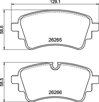 Brembo P 85 185 - Brake Pad Set, disc brake autospares.lv