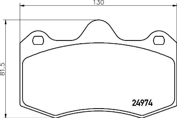 Brembo P 85 134 - Brake Pad Set, disc brake autospares.lv