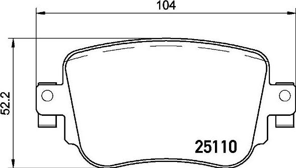 Brembo P 85 135X - Brake Pad Set, disc brake autospares.lv