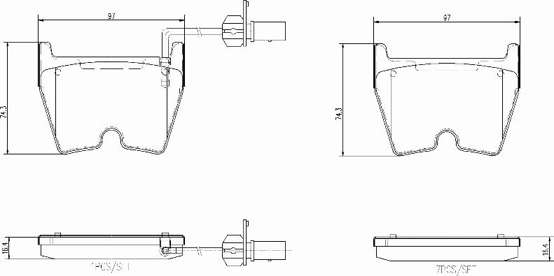 Brembo P85138N - Brake Pad Set, disc brake autospares.lv