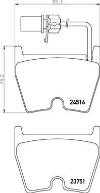 Brembo P 85 138 - Brake Pad Set, disc brake autospares.lv