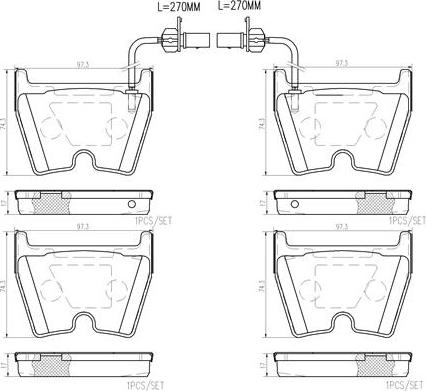 Brembo P85132N - Brake Pad Set, disc brake autospares.lv