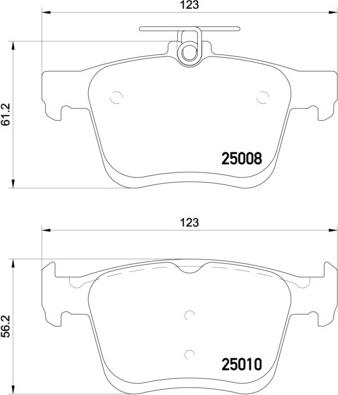 Brembo P 85 125E - Brake Pad Set, disc brake autospares.lv