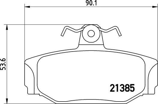 Brembo P 86 009 - Brake Pad Set, disc brake autospares.lv