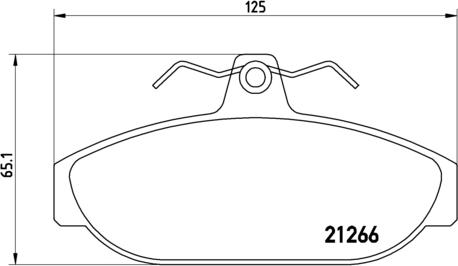 Brembo P 86 005 - Brake Pad Set, disc brake autospares.lv