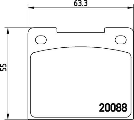 Brembo P 86 001 - Brake Pad Set, disc brake autospares.lv