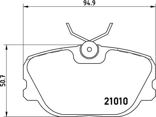 Brembo P 86 011 - Brake Pad Set, disc brake autospares.lv