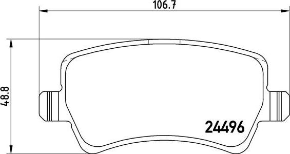 Brembo P 86 021 - Brake Pad Set, disc brake autospares.lv