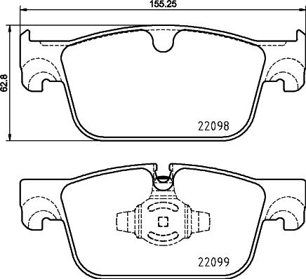 Brembo P 86 028 - Brake Pad Set, disc brake autospares.lv