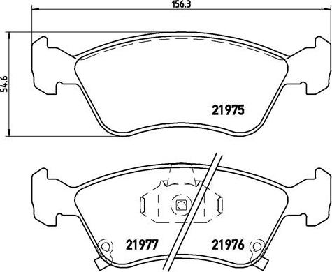 Brembo P 83 041 - Brake Pad Set, disc brake autospares.lv