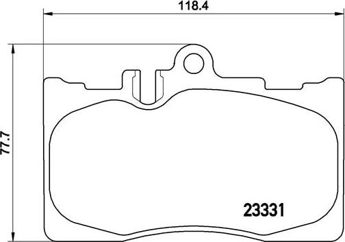 Brembo P 83 058 - Brake Pad Set, disc brake autospares.lv