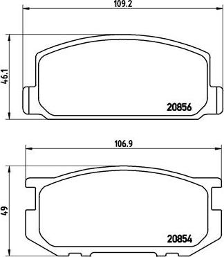 Brembo P 83 005 - Brake Pad Set, disc brake autospares.lv