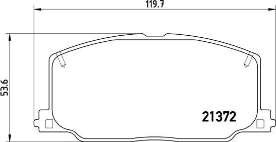 Brembo P 83 016 - Brake Pad Set, disc brake autospares.lv