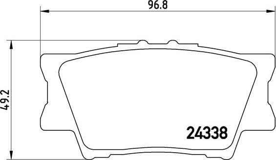 Brembo P 83 089 - Brake Pad Set, disc brake autospares.lv