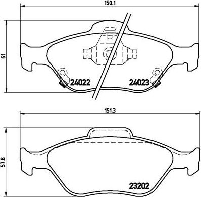 Brembo P 83 085 - Brake Pad Set, disc brake autospares.lv