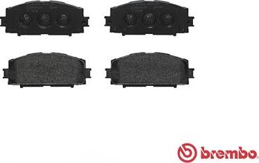 Brembo P 83 086 - Brake Pad Set, disc brake autospares.lv