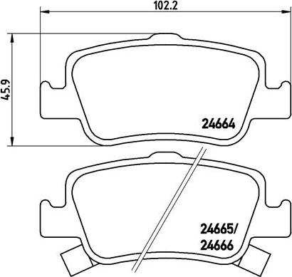 Brembo P 83 080X - Brake Pad Set, disc brake autospares.lv