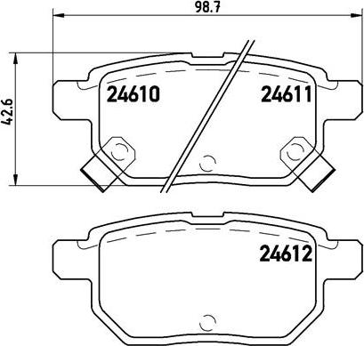 Brembo P 83 083 - Brake Pad Set, disc brake autospares.lv