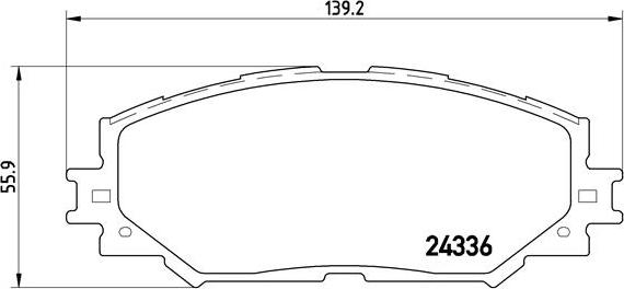 Brembo P 83 082 - Brake Pad Set, disc brake autospares.lv