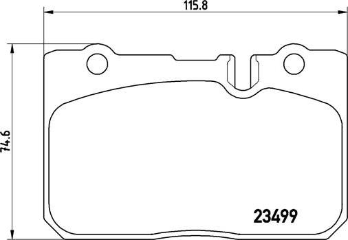 Brembo P 83 039 - Brake Pad Set, disc brake autospares.lv